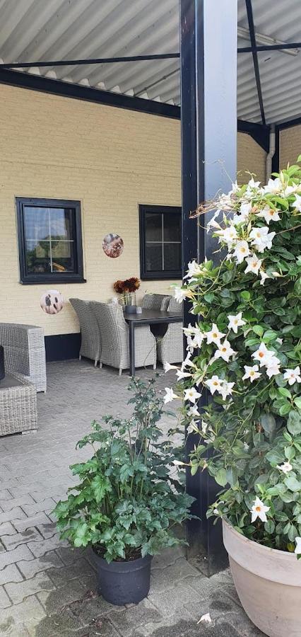 Luxe Gastenkamer Met Living En Keuken Bij Friezen Paarden Stal Pellendijk Westendorp Bagian luar foto